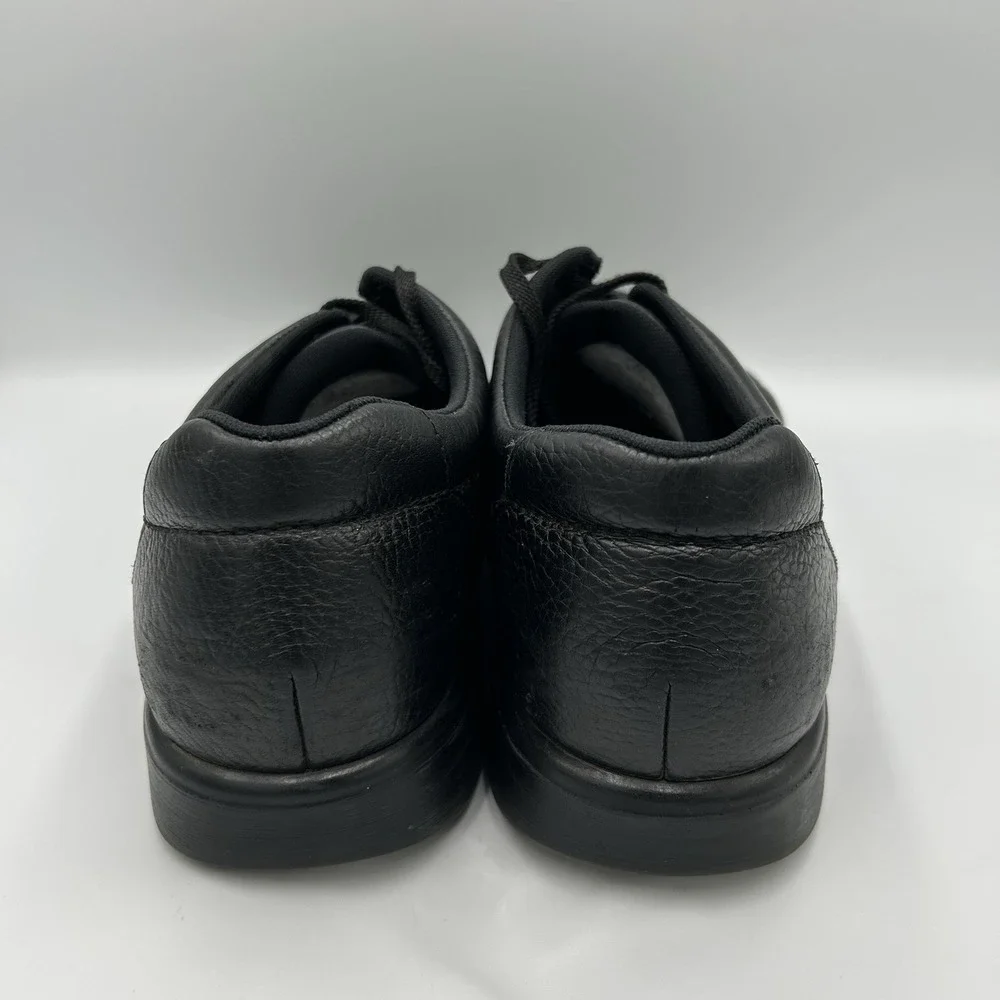 SAS Shoes Mens Bout Time Black‎ Pebbled Moc Toe Oxford Walking Comfort Read